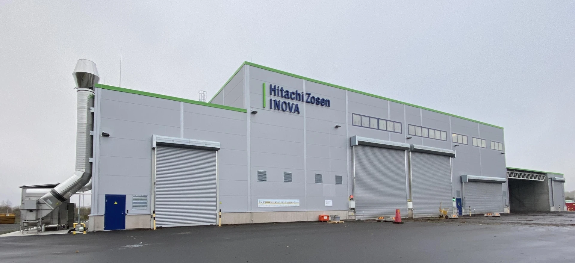Priemyselná hala Hitachi Zosen Inova vo Švédsku